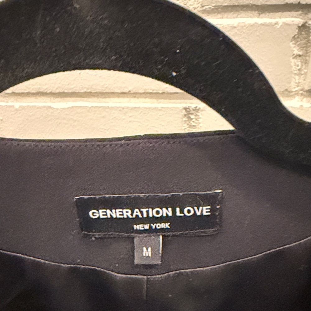 Generation Love Black Round-Neck Button Blazer - image 2